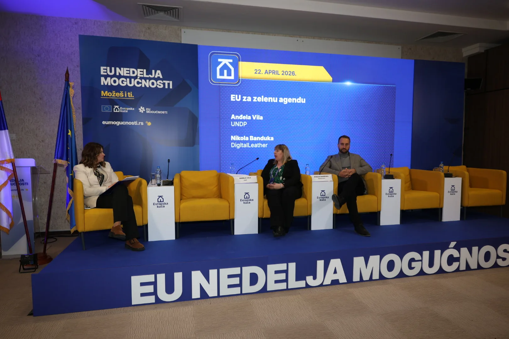 DigitaLLeather panel at the EU Opportunities Week 2026 event in Kragujevac